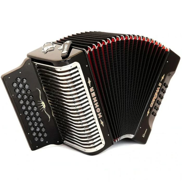 Hohner Corona II Xtreme 34-Button Accordion - Jet Black