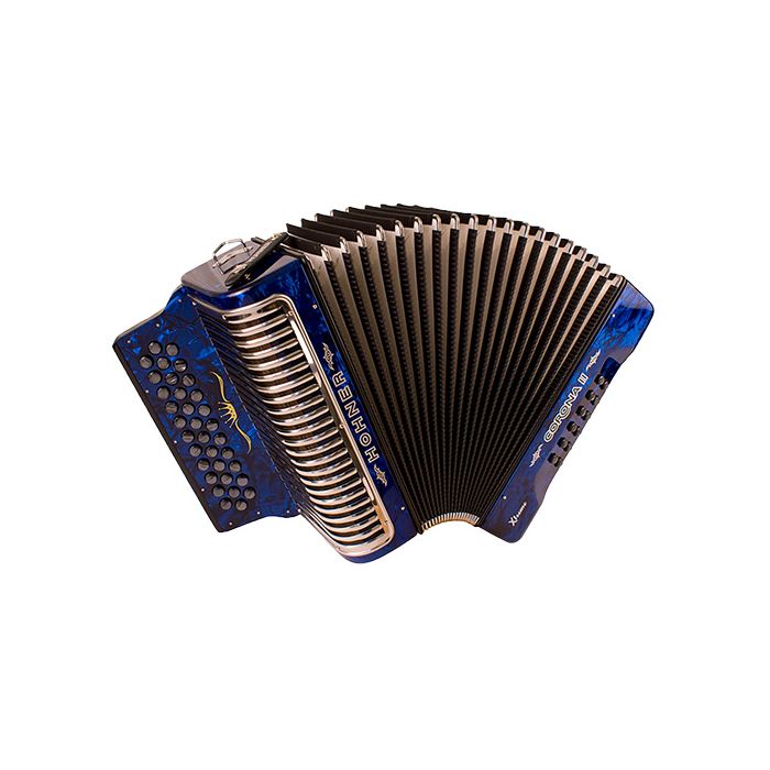 Hohner Corona II Xtreme 34-Button Accordion - Dark Blue Pearl For Sale