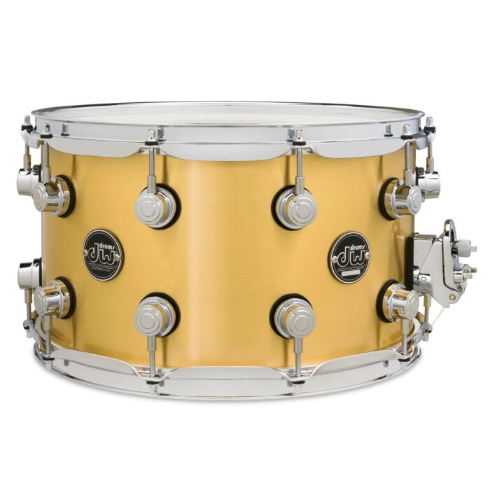 DW DRPM0814SSBP Performance Series Snare Drum - 8 x 14-inch - Polished Brass