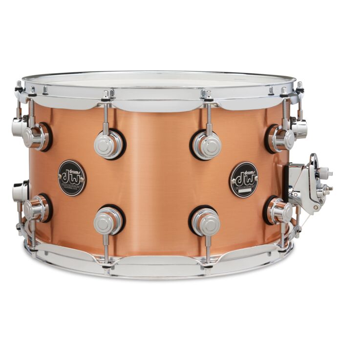 DW DRPM0814SSCP Performance Series Snare Drum - 8 x 14-inch - Brushed Copper