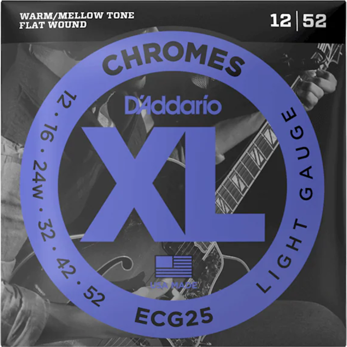 D'Addario ECG25 12-52 Chromes Light Electric Guitar Strings