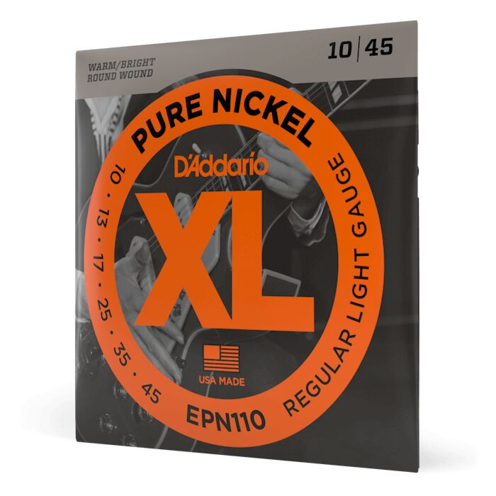 D'Addario EPN110 Super Light Pure Nickel Electric Guitar Strings