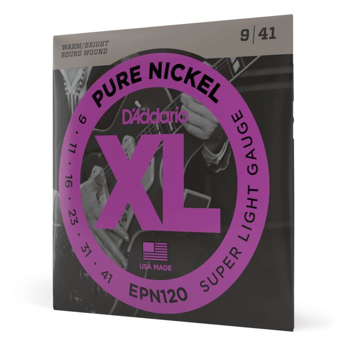 D'Addario EPN120 Super Light Pure Nickel Electric Guitar Strings