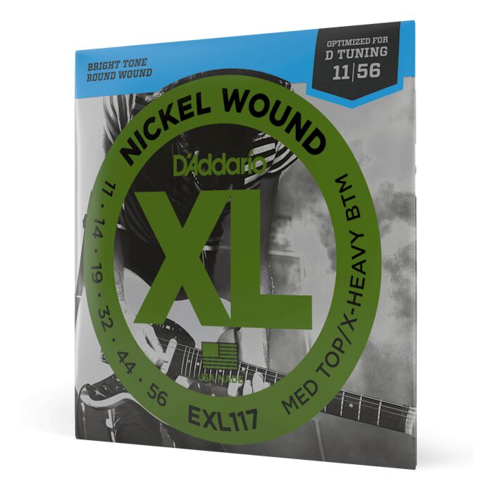 D'Addario EXL117 XL Medium Top/Extra Heavy Bottom Electric Guitar Strings
