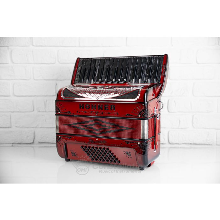 Anacleto Latino 30 Key 48 Bass Piano Accordion - Ruby Red