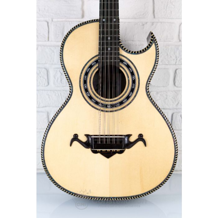Sevillano Classic C1 Bajo Quinto Single Cutaway with SKB Hard Case and EMG Pickup - Natural