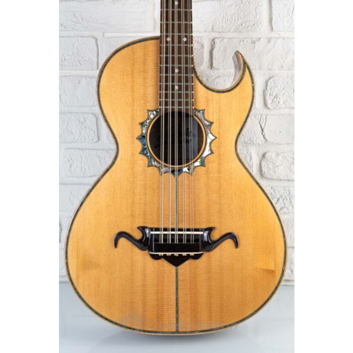 Sevillano Classic C1 Bajo Quinto Single Cutaway with Hard Case and Sound Hole Pickup - Natural