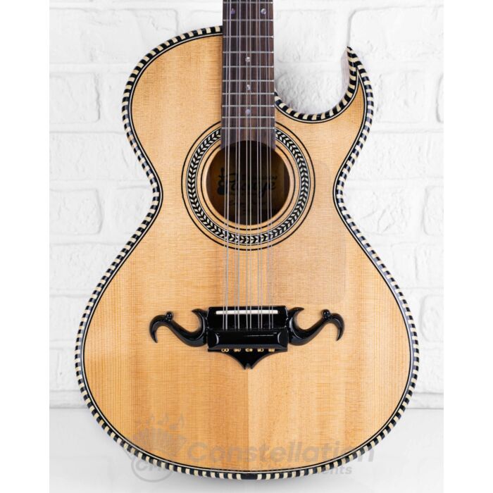 E.Pasaye Bajo Quinto S1 Single Cutaway with SKB Hard Case and Pick-up - Natural