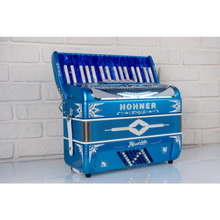 Anacleto Latino 34 Key 48 Bass Piano Accordion - Blue