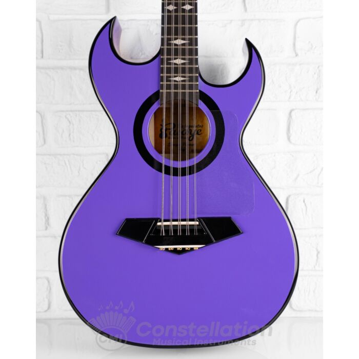 E.Pasaye Bajo Quinto S2 Double Cutaway with Hard Case and Pickup - Purple