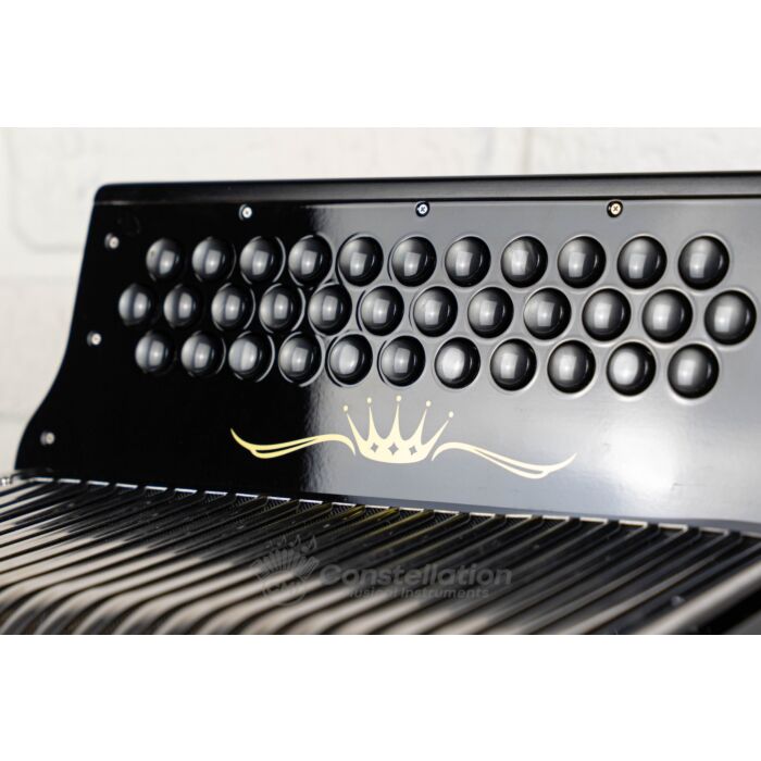 Hohner Corona II Xtreme 34-Button Accordion - Jet Black For Sale