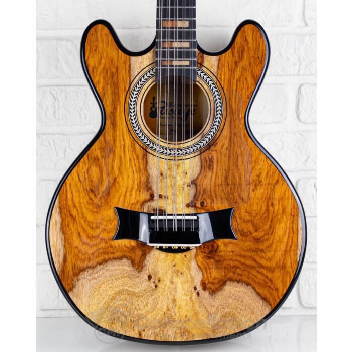 E.Pasaye Bajo Quinto Double Cutaway Wood with Hard Case and Pickup - Natural