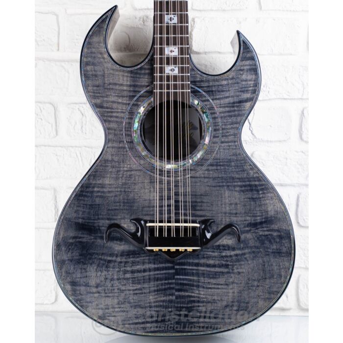Sevillano M2 ACE Bajo Quinto Quilted Maple Double Cutaway with Hard Case and Pickup