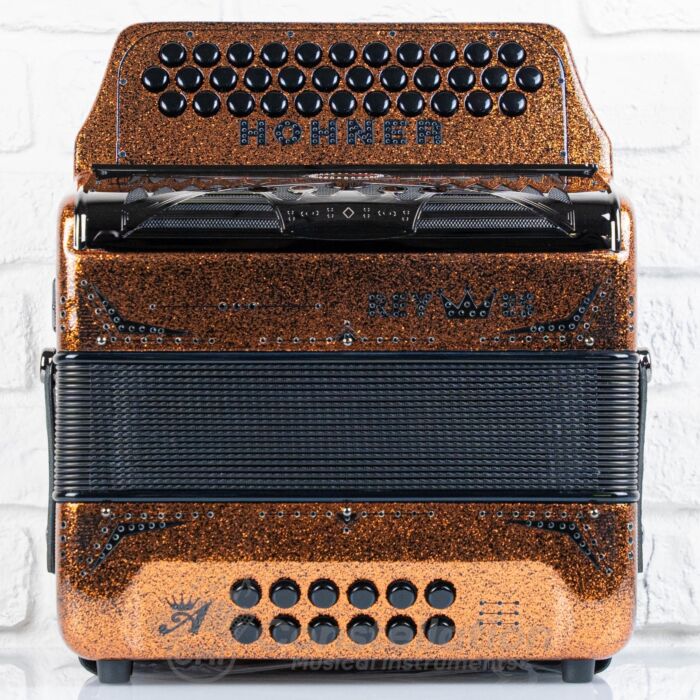 Hohner Anacleto REY ESPECIAL Compact Button Accordion - MI - Copper - Showroom Demo
