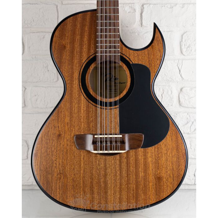 Del Rio Bajo Quinto with Sound Hole Pickup and SKB Case - Single Cutaway - Wood Gloss Finish