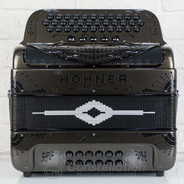Hohner Anacleto Rey Del Norte 5 Switch Accordion - Grey Metallic