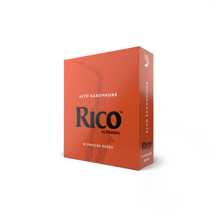 D'Addario Rico Alto Saxophone Reeds - 10-Pack - Choose Strength