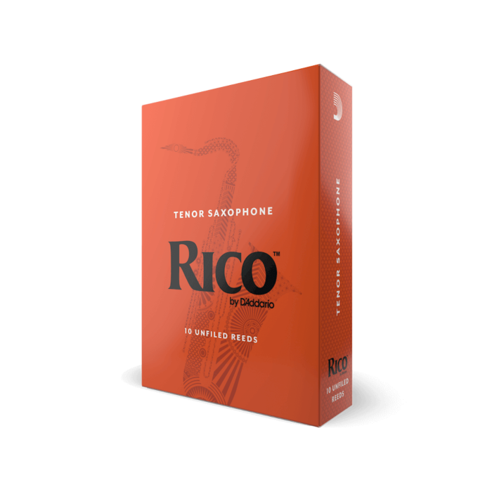 D'Addario Rico Tenor Saxophone Reeds - 10-Pack - Choose Strength