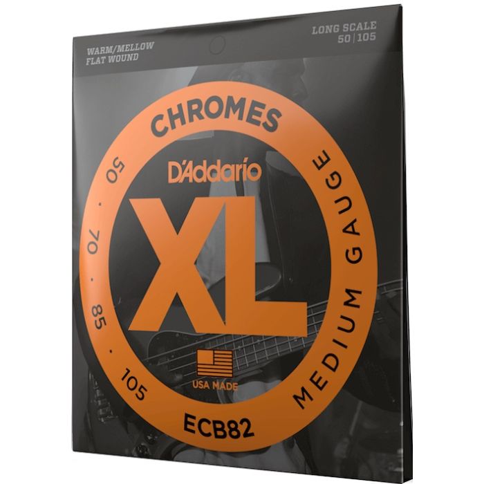 D'Addario ECB82 Stainless Steel Medium Long Scale Bass Guitar Strings
