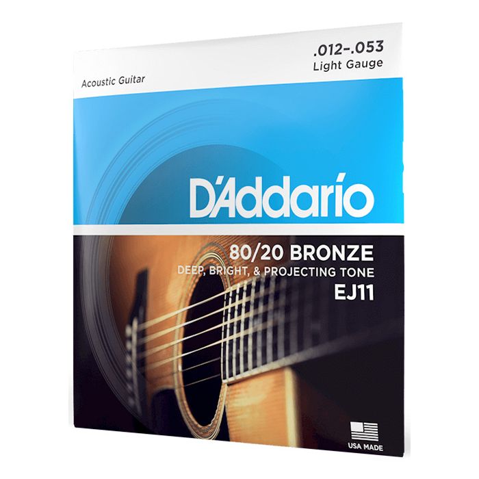 D'Addario EJ11 80/20 Bronze Regular Light Acoustic Guitar Strings
