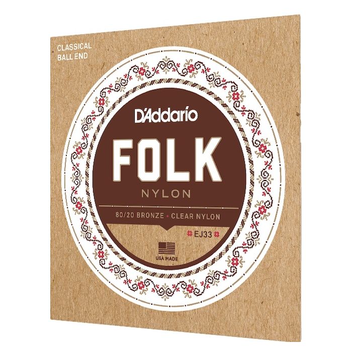 D'Addario EJ33 Folk Nylon Classical Guitar Strings
