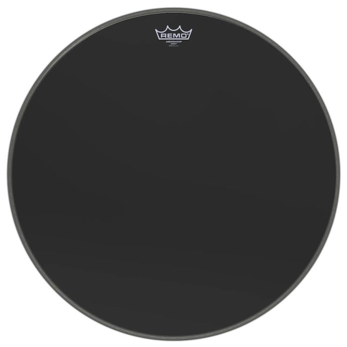 Remo ES-1022-00 Ambassador Ebony Bass Drumhead - 22 inch