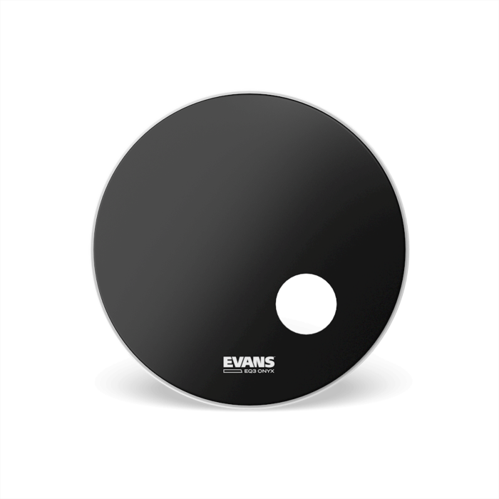 Evans BDRONX EQ3 Onyx Resonant Bass Drumhead - Choose Size