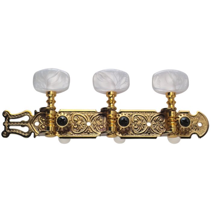 Golden Gate F-2119 Classical Guitar Tuners – 2 Planks (3+3) – Gold