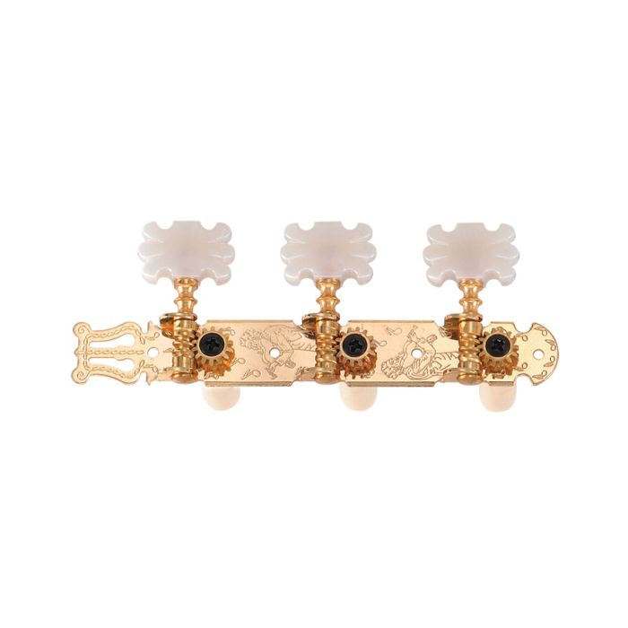 Golden Gate F-2120 Classical Guitar Tuners – 2 Planks (3+3) – Gold