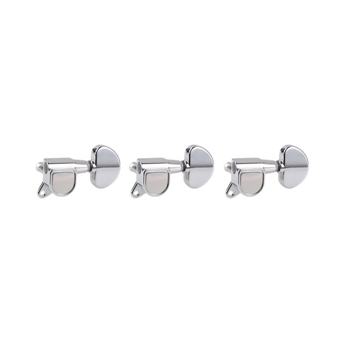 Golden Gate F-2201 Acoustic Guitar Tuners – 6 Individual (3+3) – Chrome