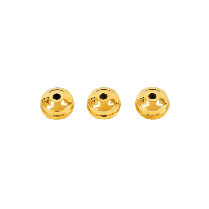Bach Heavy Weight Trumpet Valve Caps - Gold Plated
