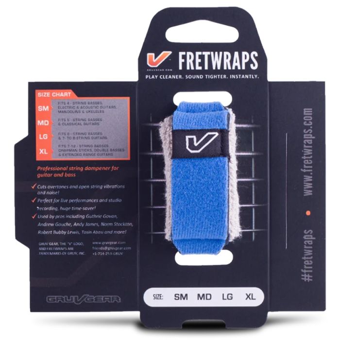 Gruv Gear FretWraps - Blue - 1 Pack - Choose Size