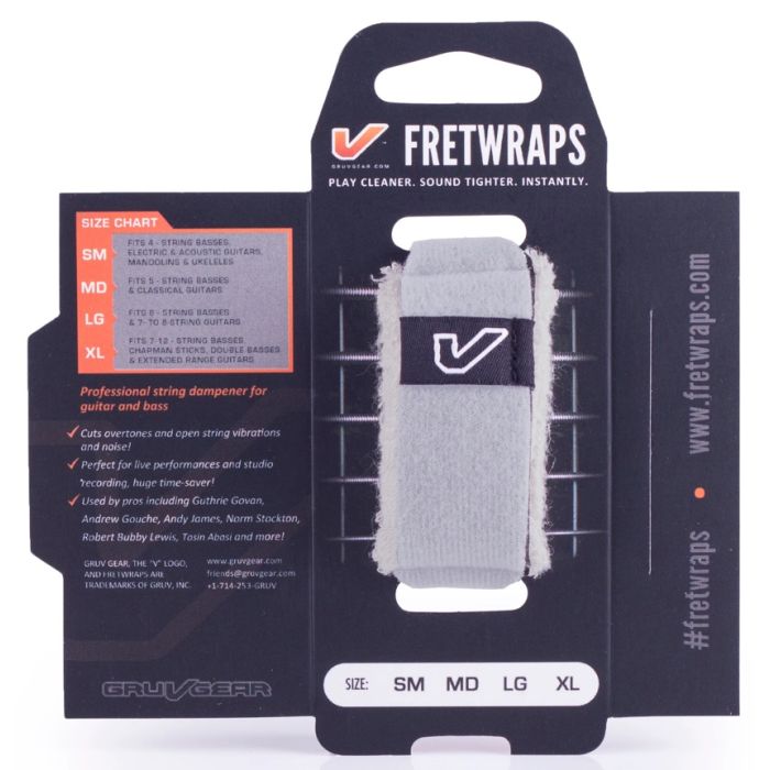 Gruv Gear FretWraps - White - 1 Pack - Choose Size