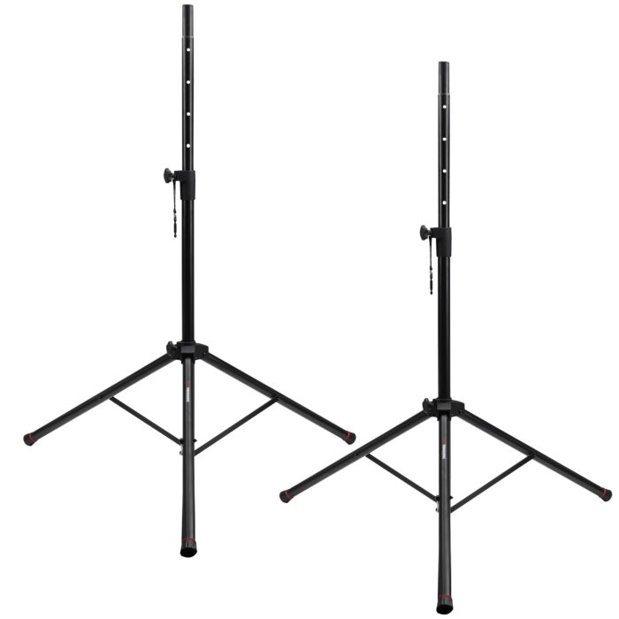 Gator Frameworks Standard Aluminum Speaker Stand - 2 Pack w/Carry Bag