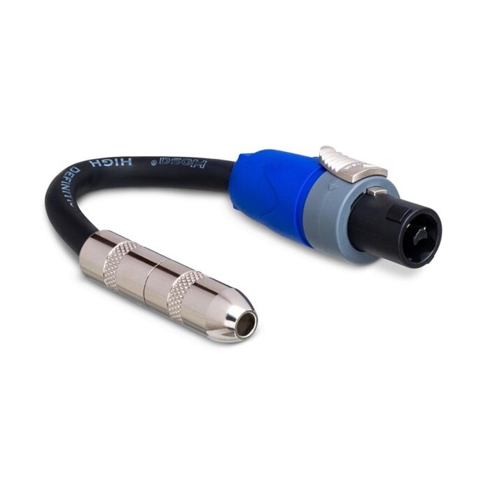 Hosa 1/4" TS to Neutrik speakON Speaker Adapter - 6in.