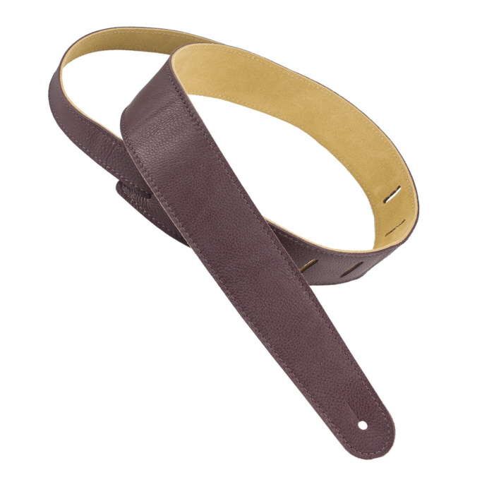 Omg Music Henry Heller Capri Leather Guitar Strap - Mahogany