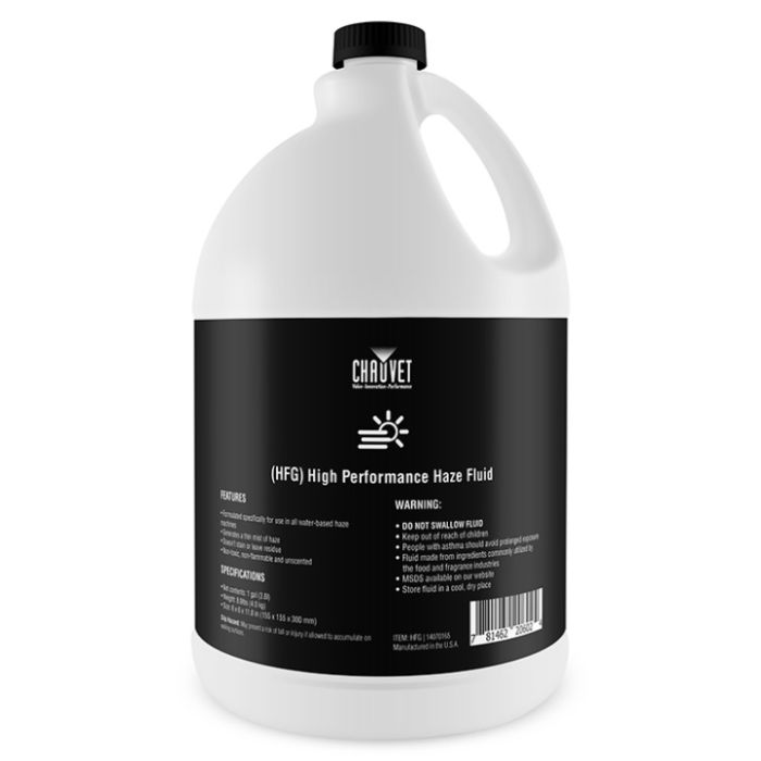 Chauvet DJ High Performance Haze Fluid (HFG) - 1 Gallon