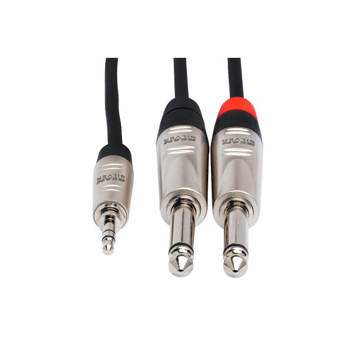 Hosa REAN 3.5 mm TRS to Dual 1/4 in TS Pro Stereo Breakout - 3ft. to 10ft.