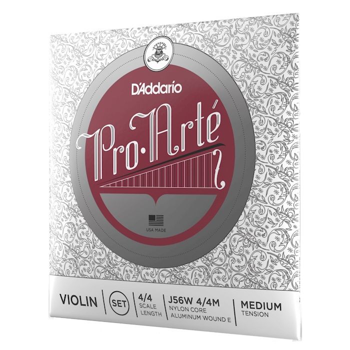 D'Addario Pro Arte J56W 4/4 Scale Medium Tension Violin String Set