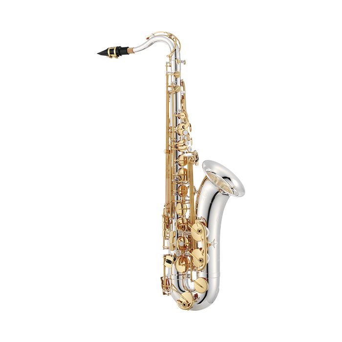 Jupiter JTS1100SG Bb Tenor Saxophone - Silver Plated with Gold-Lacquer Brass Keys
