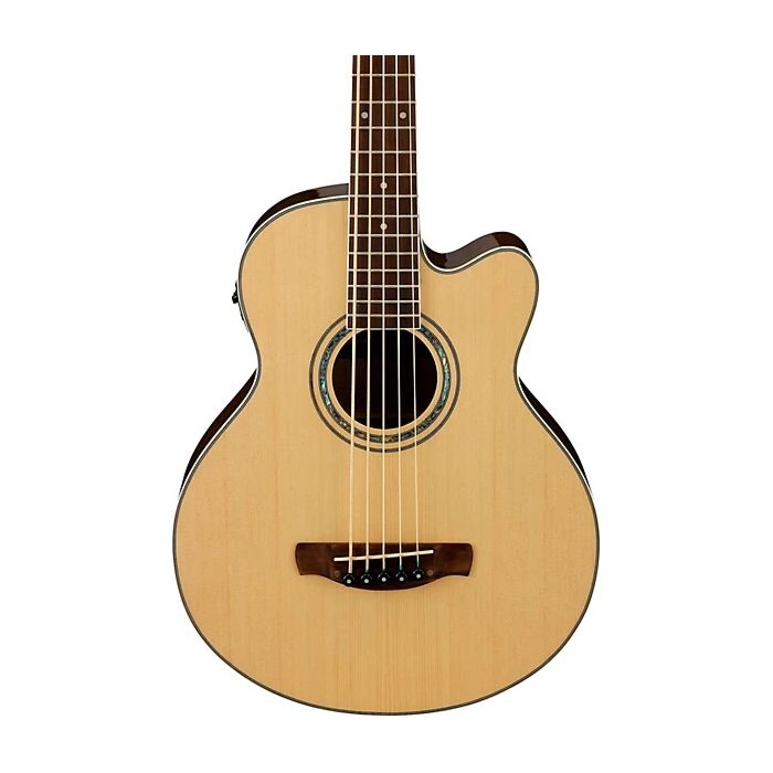 Ibanez AEB105E 5 String Acoustic Electric Bass Guitar - Natural