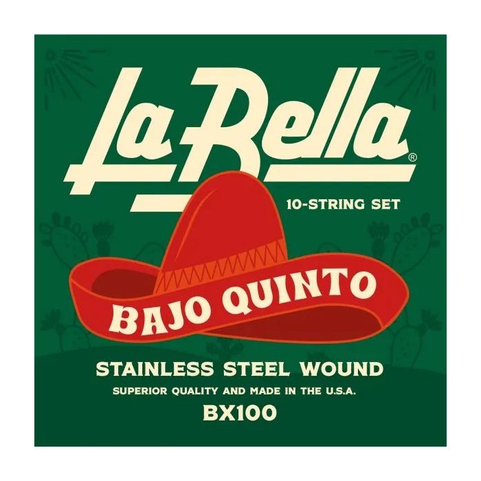 La Bella BX100 Bajo Quinto Strings - 10-String Set