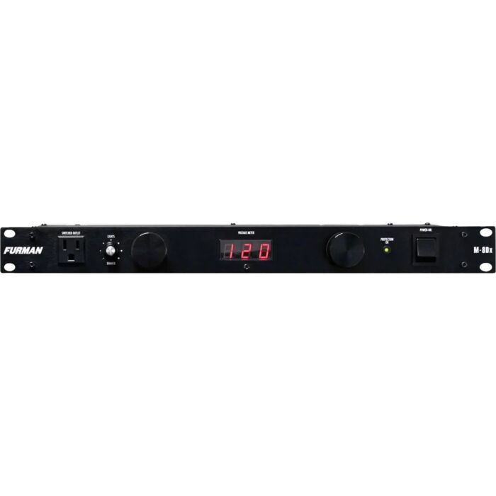 Furman Merit Series M-8Dx Power Conditioner with Pull-out Lights and Digital Voltmeter
