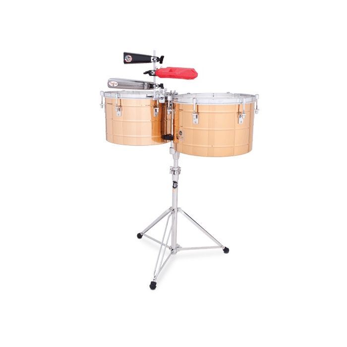 Latin Percussion LP258-BZ Tito Puente 15" and 16" Thunder Timbs - Bronze