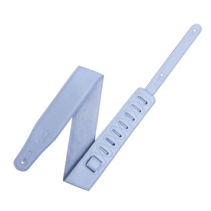 Levy's 2.5 inch Handmade Leather Guitar Strap - Periwinkle 