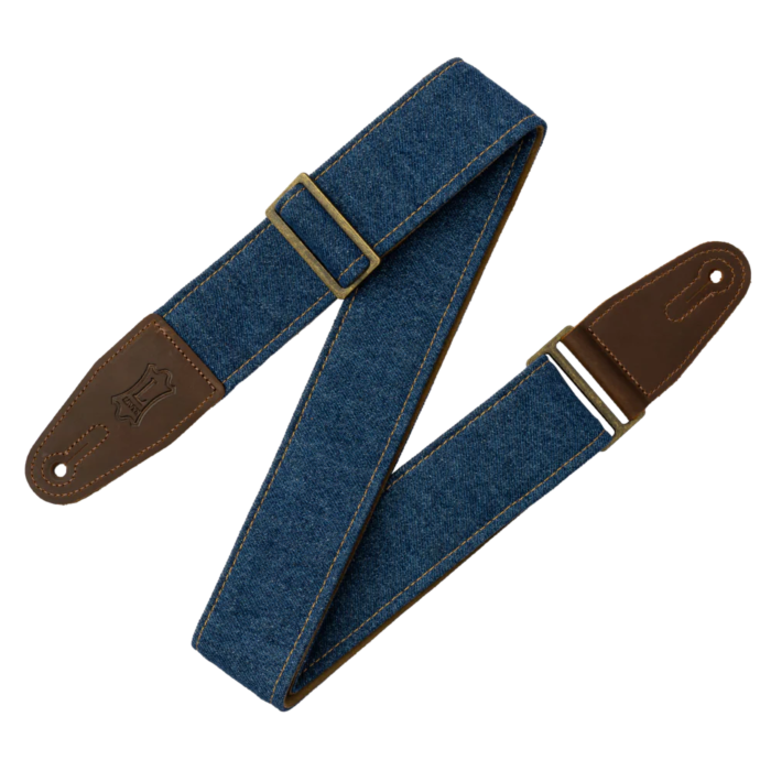 Levy's 2 inch Denim Series Guitar Strap - Blue