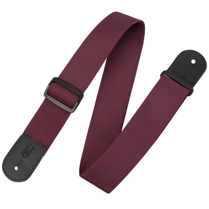 Levy's 2 inch Single Tone Series Polypropylene Guitar Strap - Burgundy