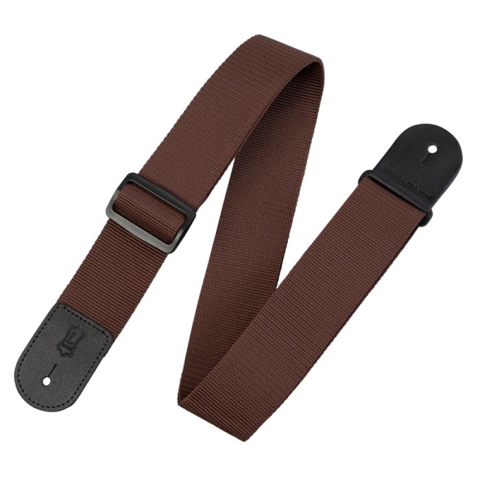 Levy's 2 inch Single Tone Series Polypropylene Guitar Strap - Brown