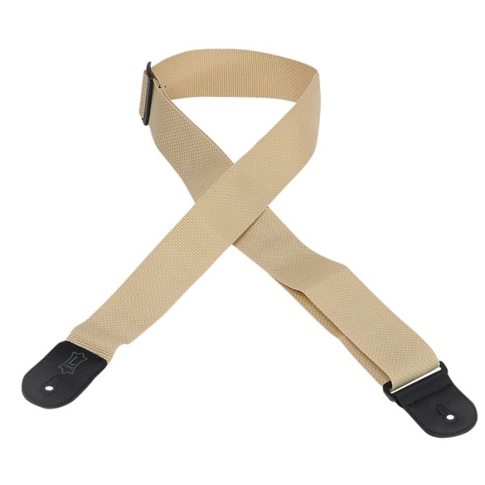 Levy's 2 inch Single Tone Series Polypropylene Guitar Strap - Tan