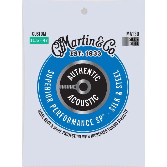 Martin MA130 Silk & Steel Authentic Acoustic SP Guitar Strings